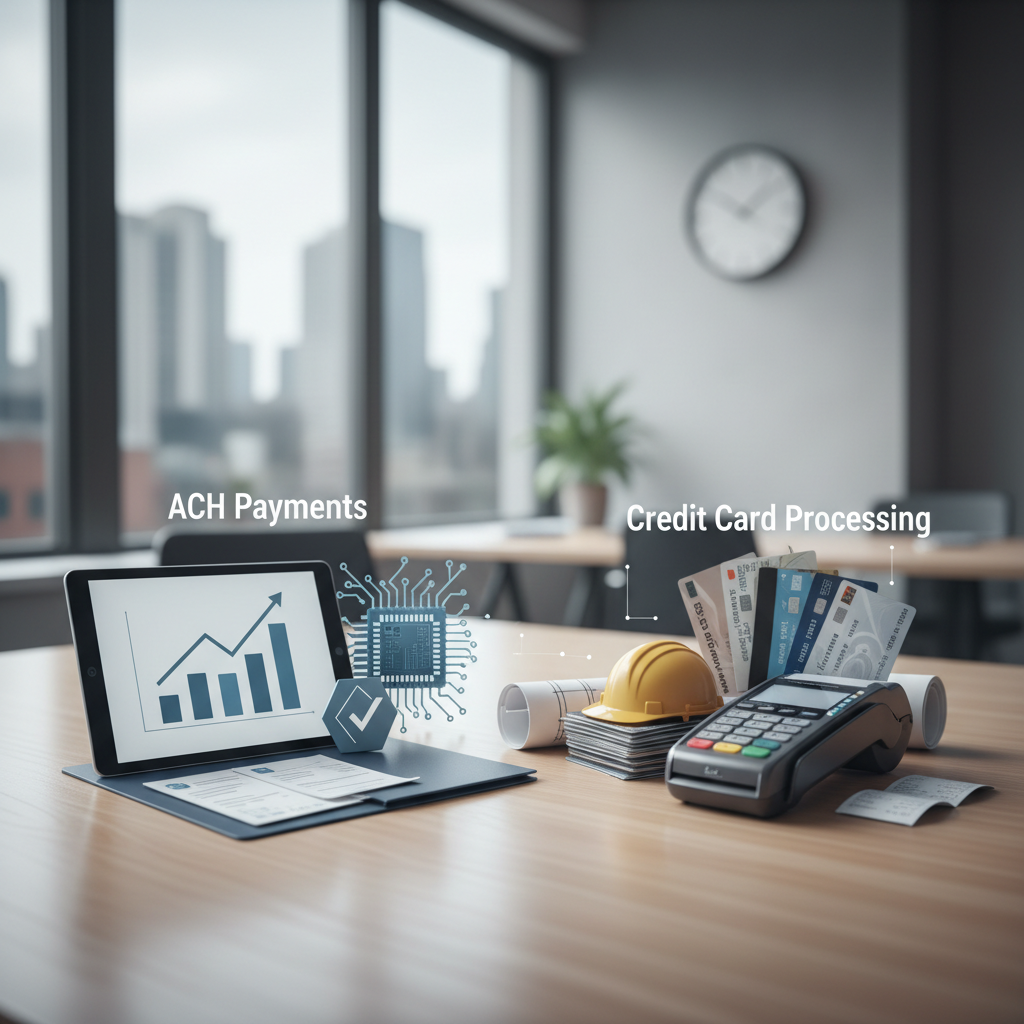 ACH vs. Credit Card: Choosing the Best Payment Methods for Your Construction Business